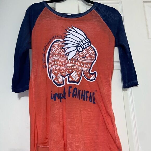 Simply faithful 3/4 sleeve tee - Picture 1 of 4